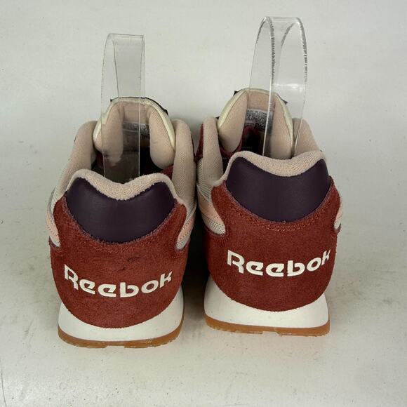 Reebok Royal Ultra Sneakers Women's 8.5 White Burgundy Low Top Running Shoes - Picture 7 of 10